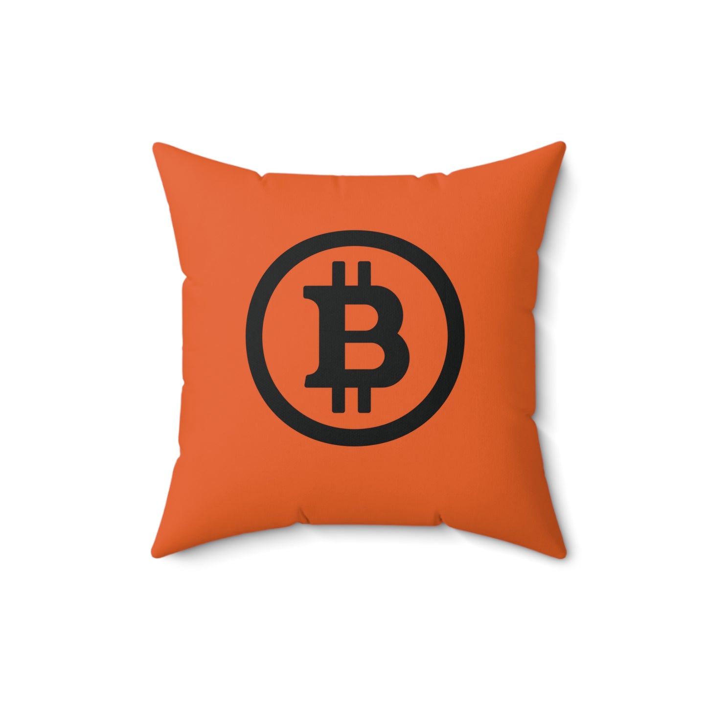 Bitcoin Circle Orange Pillow