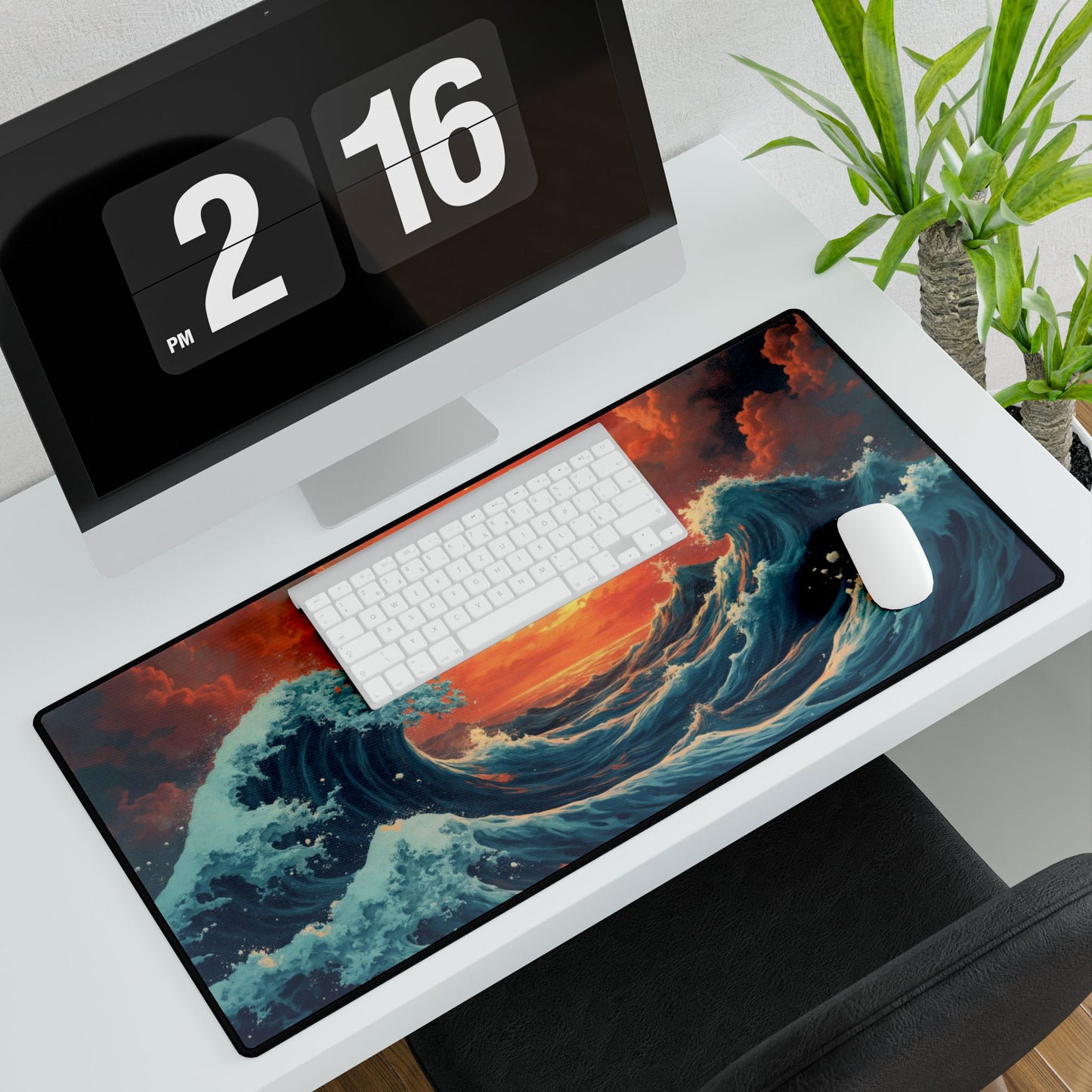 Bitcoin Wave Desk Mat