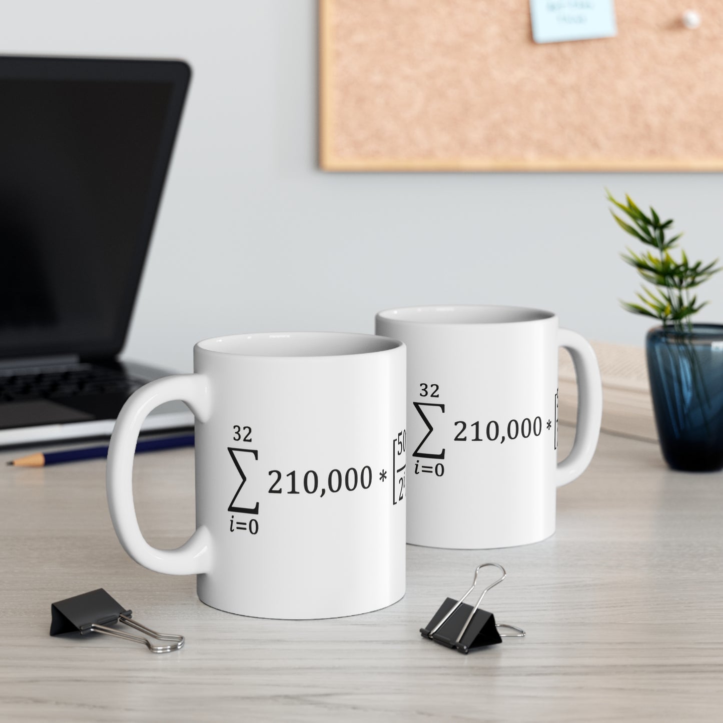 Mug Bitcoin Money Supply Equation Ceramic