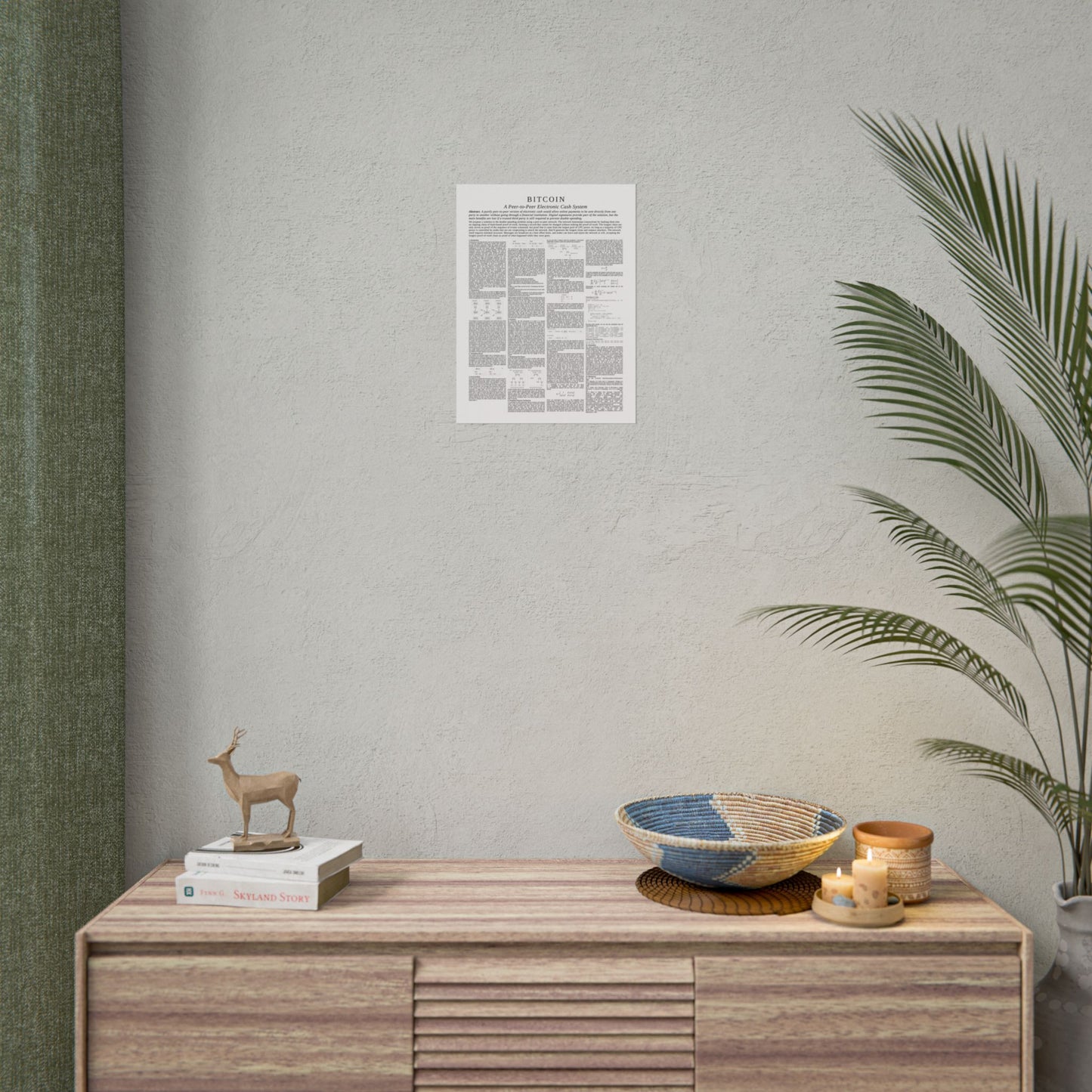 Bitcoin White Paper Rolled Poster
