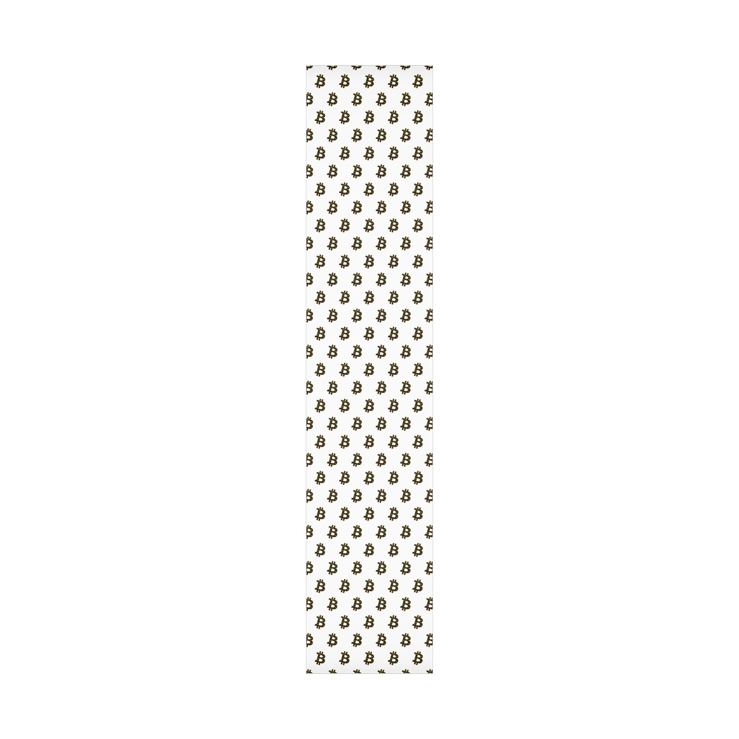 Bitcoin Festive Gift Wrap Paper White