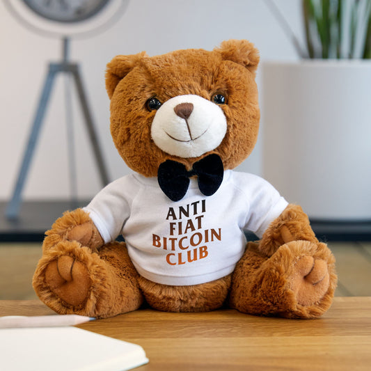 Anti Fiat Bitcoin Club Teddy Bear