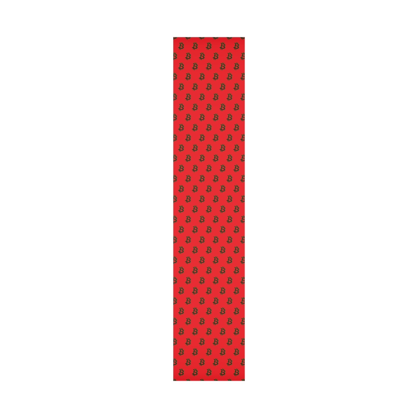 Bitcoin Festive Gift Wrap Paper Red