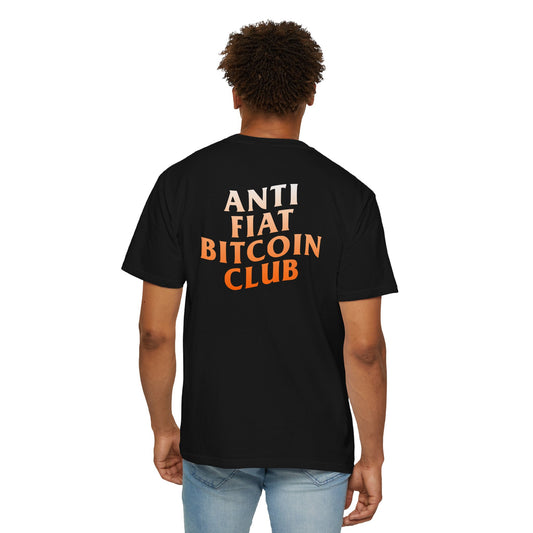 Anti Fiat Bitcoin Club Gradient Tee