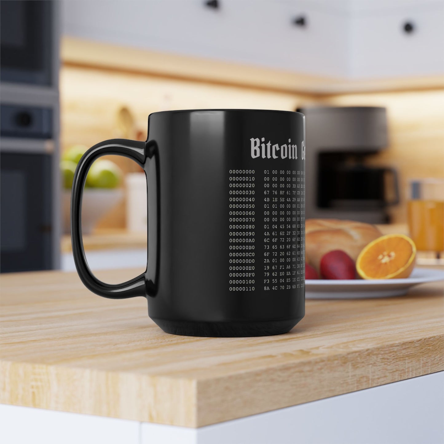 Bitcoin Genesis Block Mug