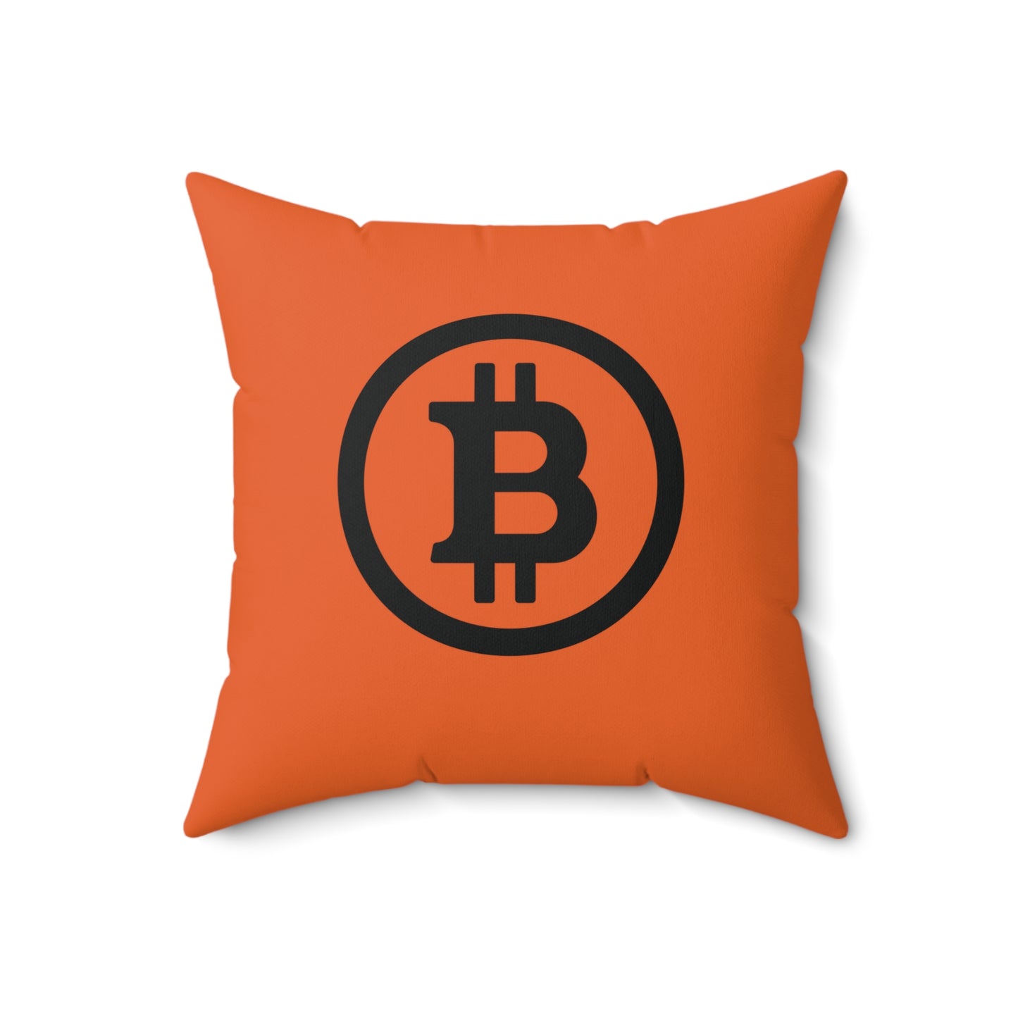 Bitcoin Circle Orange Pillow