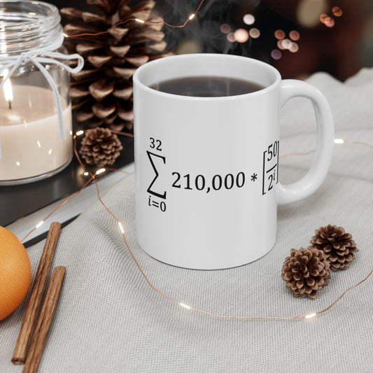 Mug Bitcoin Money Supply Equation Ceramic
