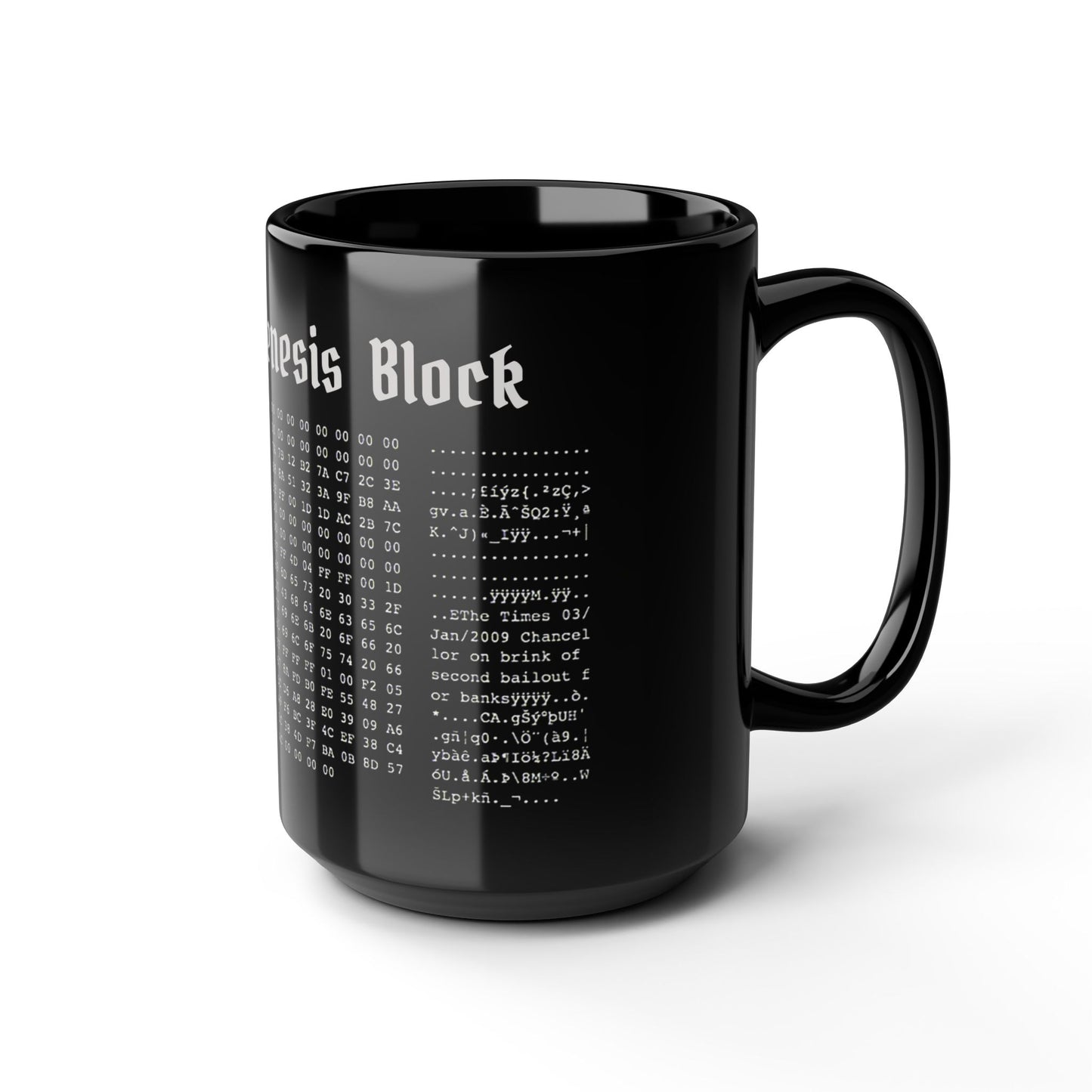 Bitcoin Genesis Block Mug