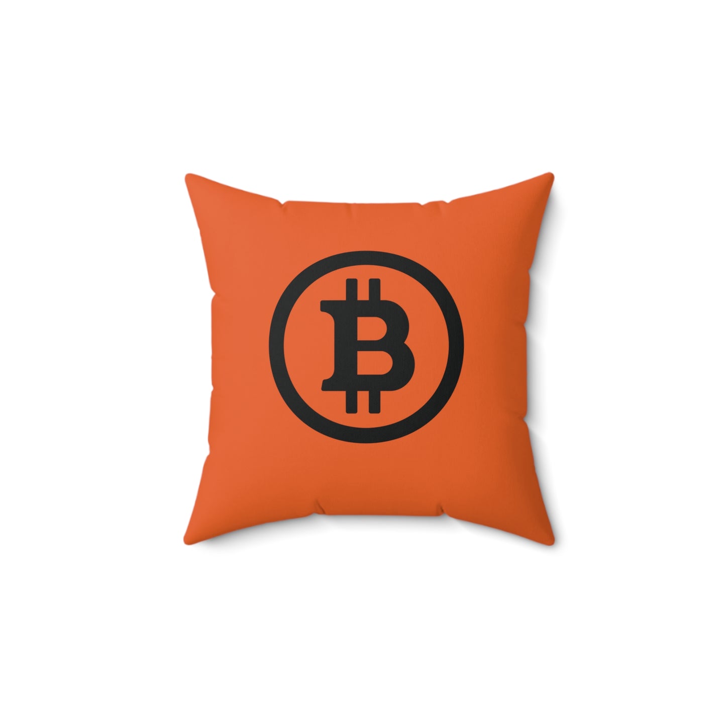 Bitcoin Circle Orange Pillow