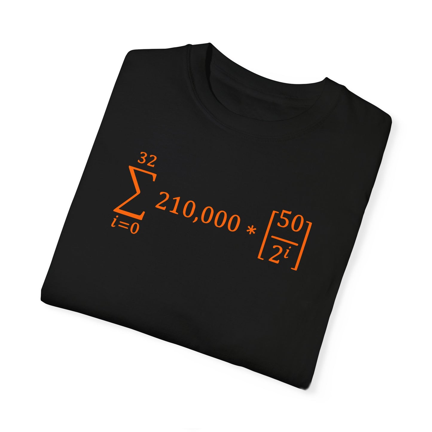 Bitcoin Halving Equation Orange Tee