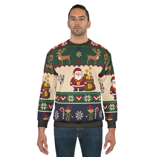 Bitcoin Santa Ugly Sweater Sweatshirt