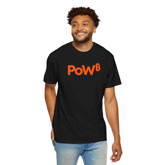 Proof Of Work Bitcoin Orange Tee