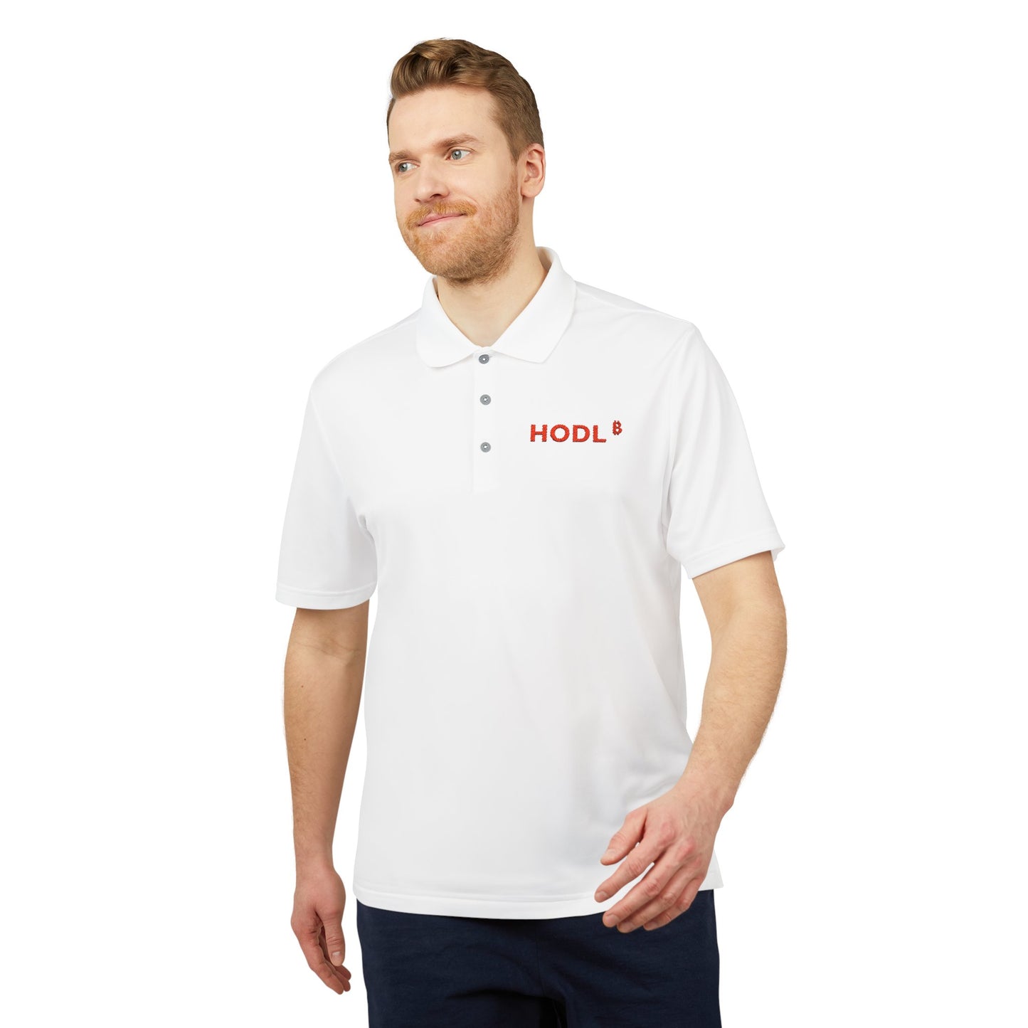 HODL Bitcoin Performance Polo