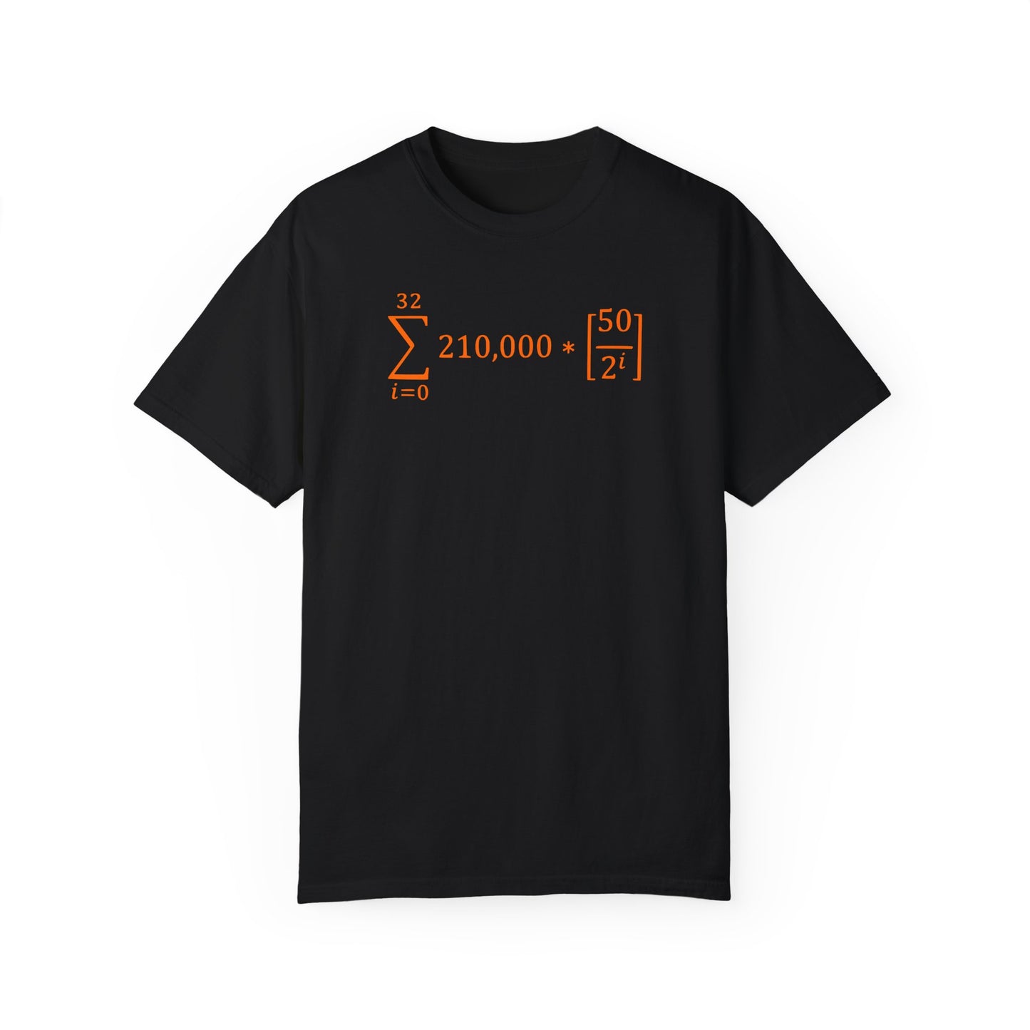Bitcoin Halving Equation Orange Tee
