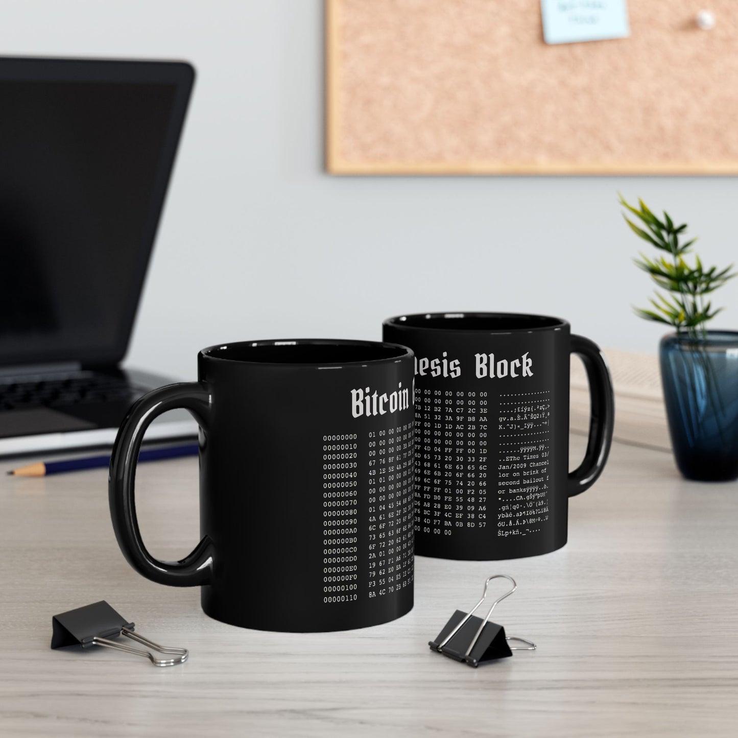 Bitcoin Genesis Block Mug