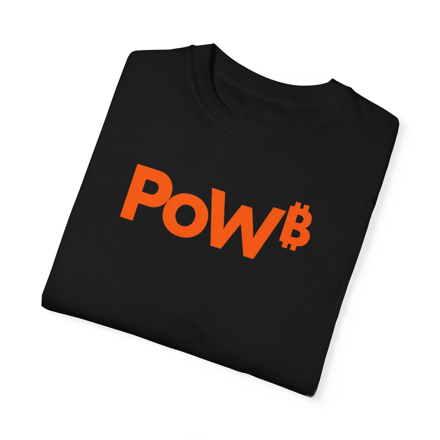 Proof Of Work Bitcoin Orange Tee