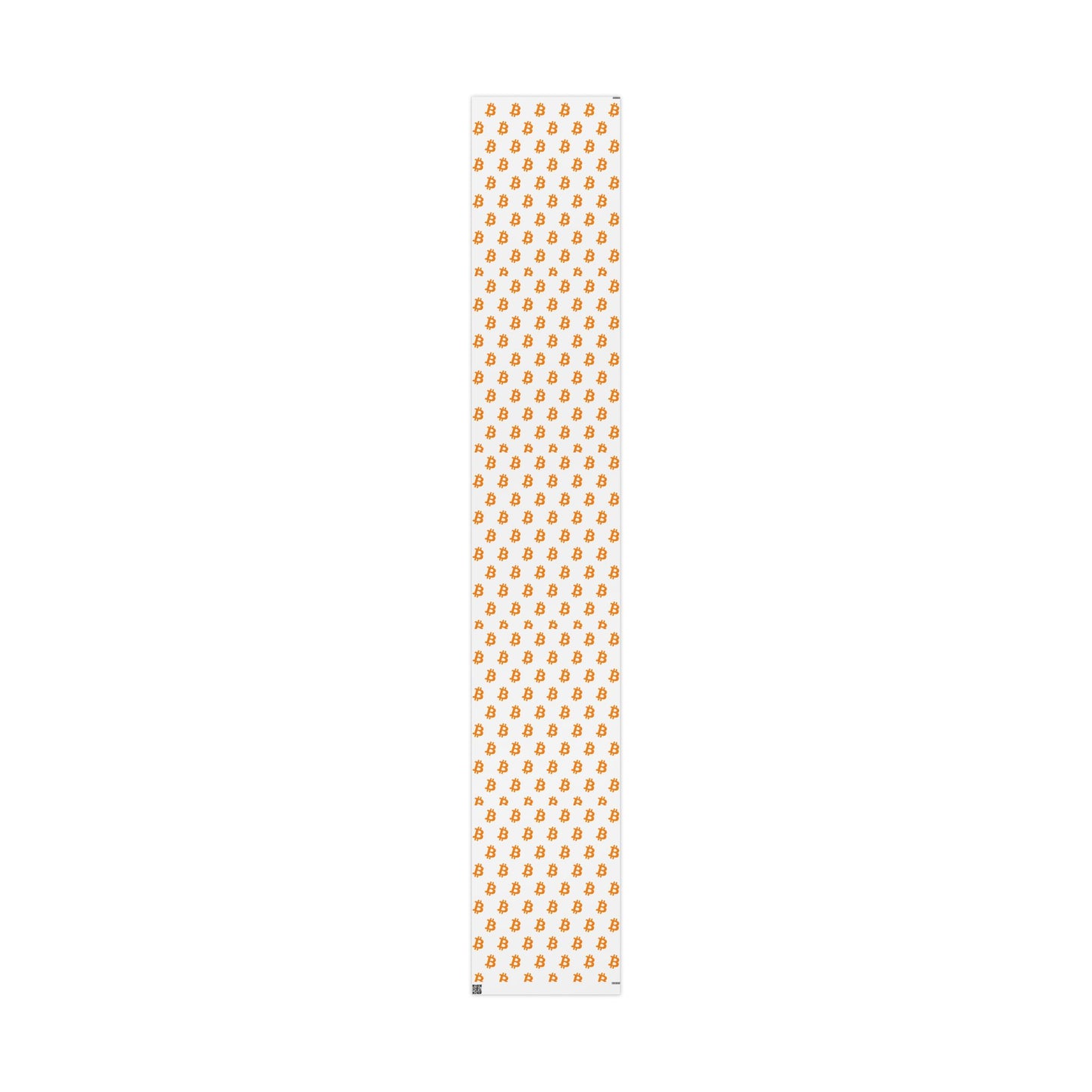 Bitcoin Gift Wrap Paper White/Orange