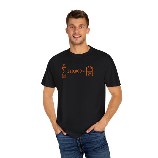 Bitcoin Halving Equation Orange Tee