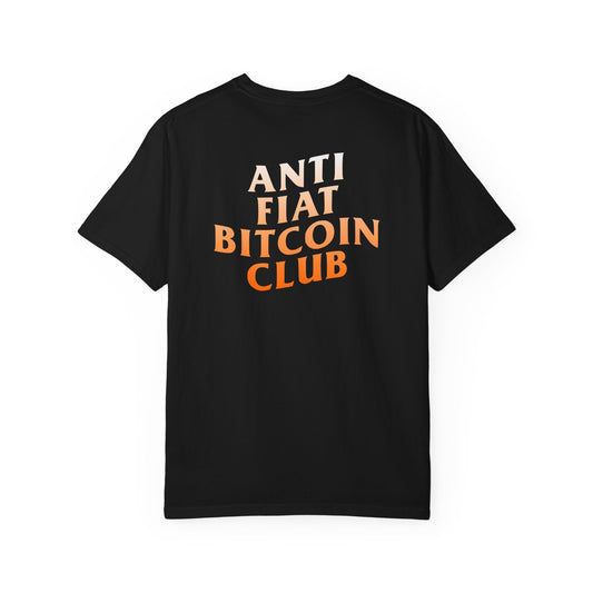 Anti Fiat Bitcoin Club Gradient Tee