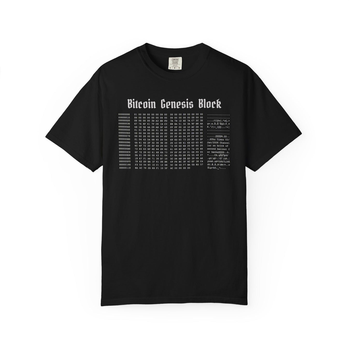 Bitcoin Genesis Block T-shirt