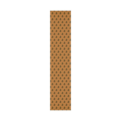 Bitcoin Festive Gift Wrap Paper Brown