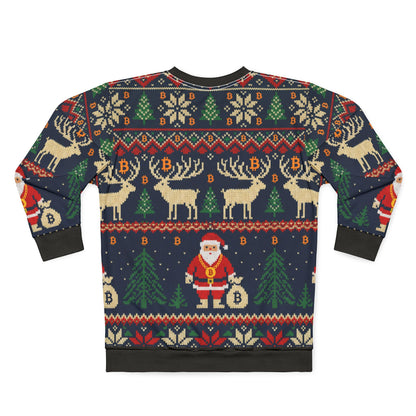 Bitcoin Ugly Sweater Santa Sweatshirt