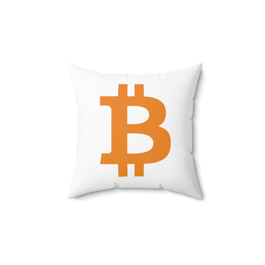 Bitcoin Square Pillow