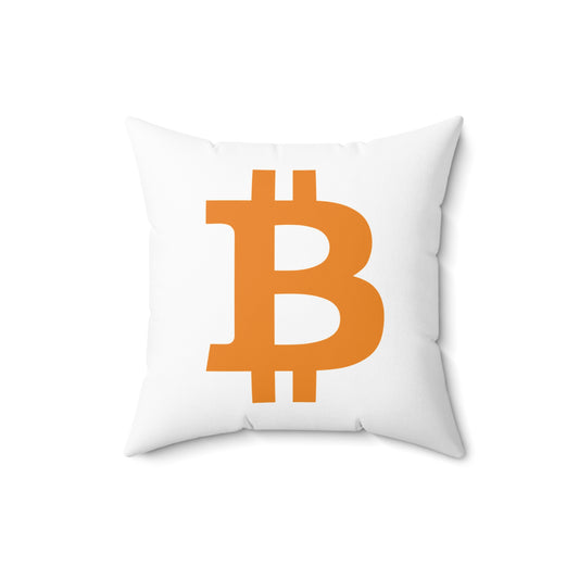 Bitcoin Square Pillow