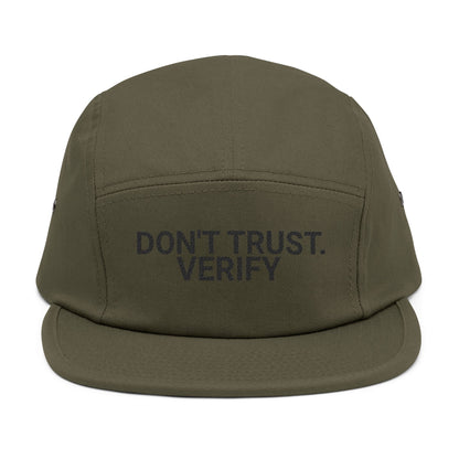 'Don't Trust Verify' Embroidered 5 Panel Cap