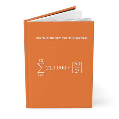 Bitcoin Money Supply Hardcover Journal