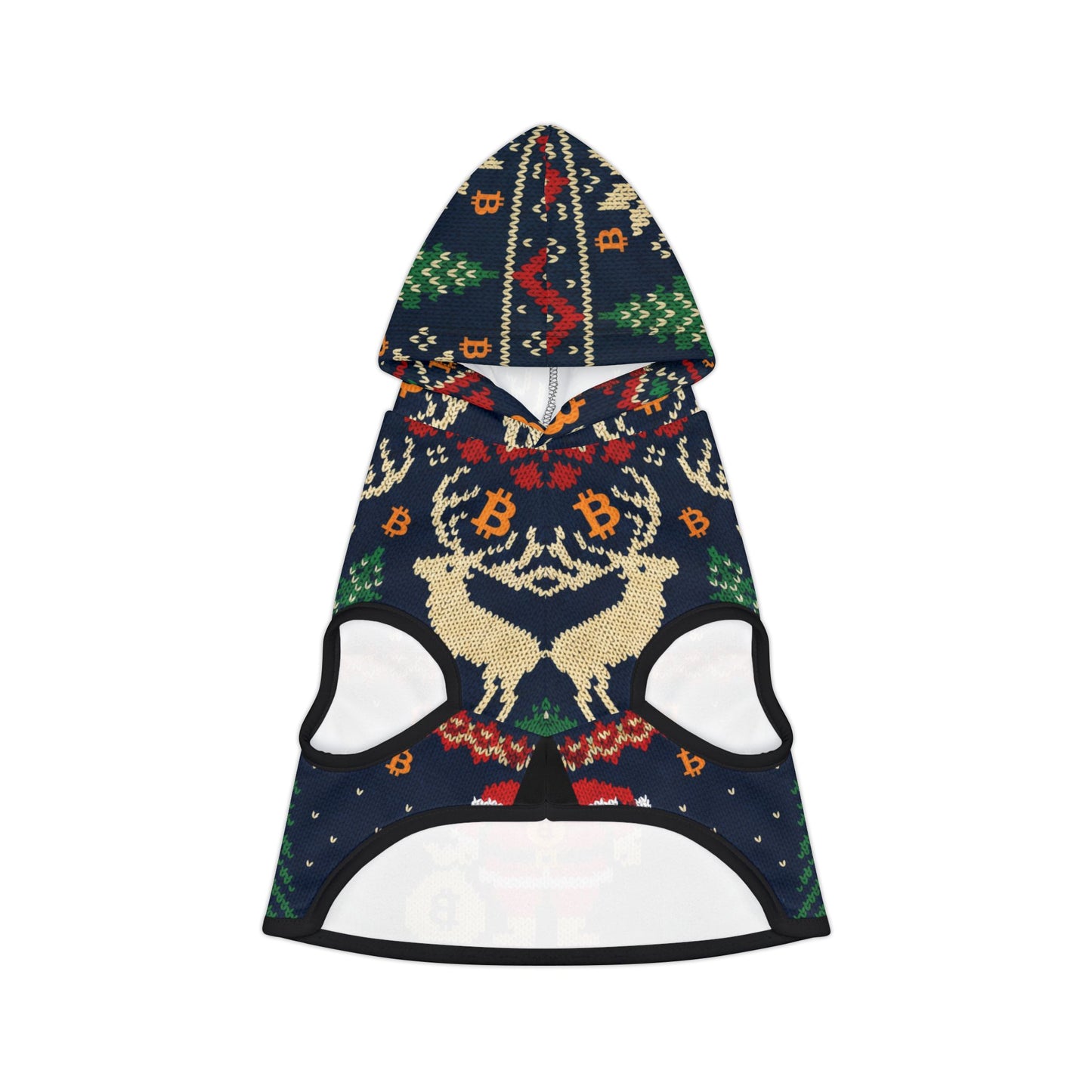 Bitcoin Ugly Sweater Santa Pet Hoodie Festive Party Events