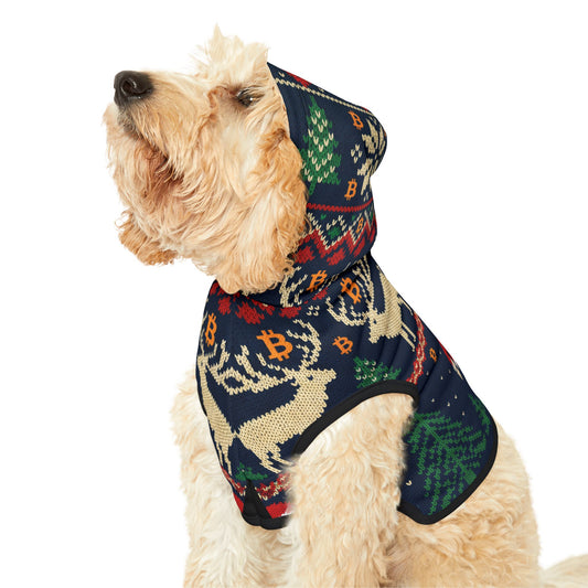 Bitcoin Ugly Sweater Santa Pet Hoodie Festive Party Events