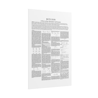 Bitcoin White Paper Rolled Poster