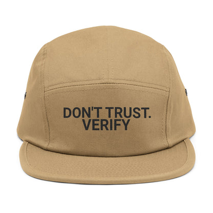 'Don't Trust Verify' Embroidered 5 Panel Cap