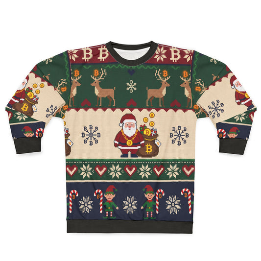 Bitcoin Santa Ugly Sweater Sweatshirt