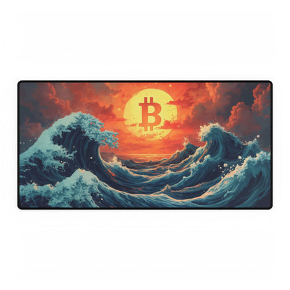 Bitcoin Wave Desk Mat