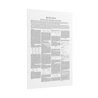 Bitcoin White Paper Rolled Poster