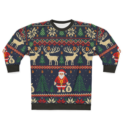 Bitcoin Ugly Sweater Santa Sweatshirt