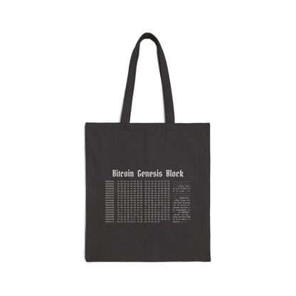 Bitcoin Genesis Block Tote Bag