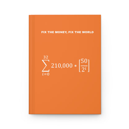 Bitcoin Money Supply Hardcover Journal