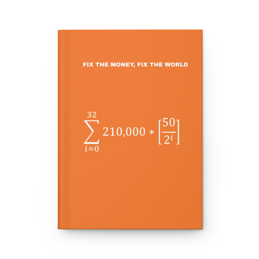 Bitcoin Money Supply Hardcover Journal